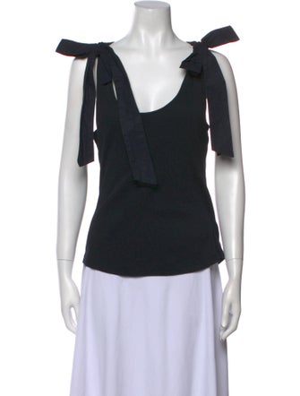 Ulla Johnson Scoop Neck Short Sleeve Top