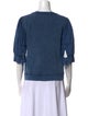 Ulla Johnson Crew Neck Three-Quarter Sleeve Sweatshirt