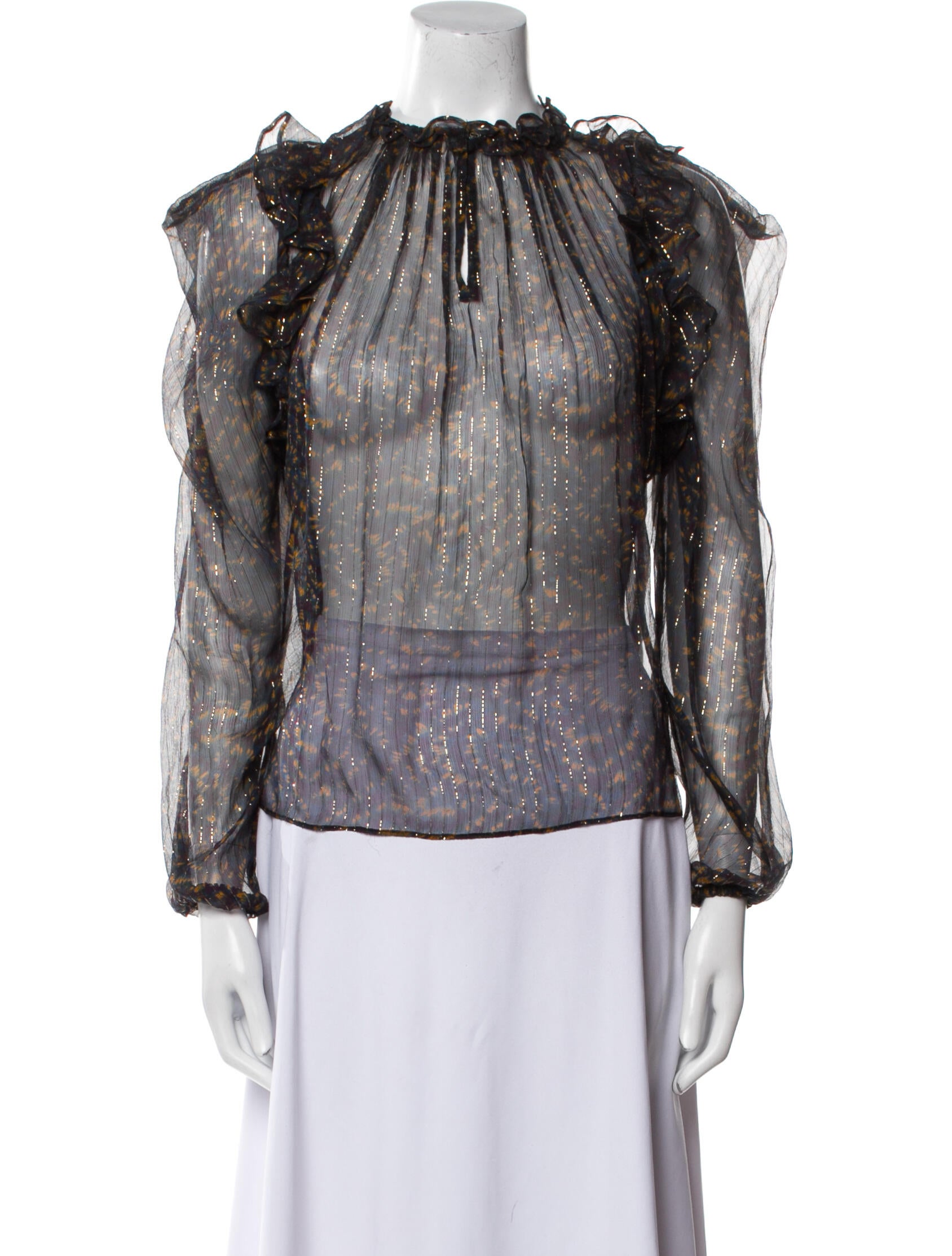 Ulla Johnson Silk Printed Blouse