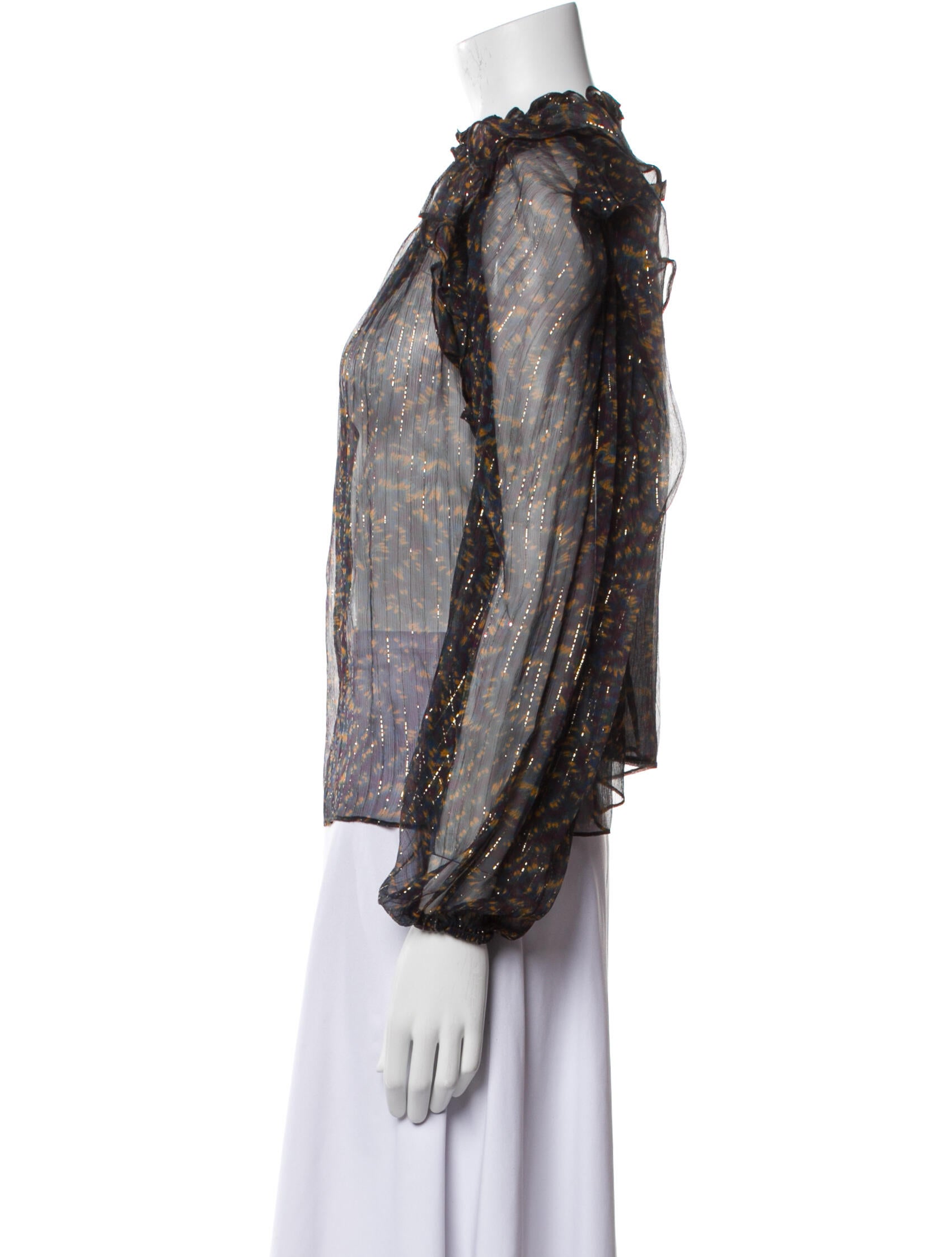 Ulla Johnson Silk Printed Blouse