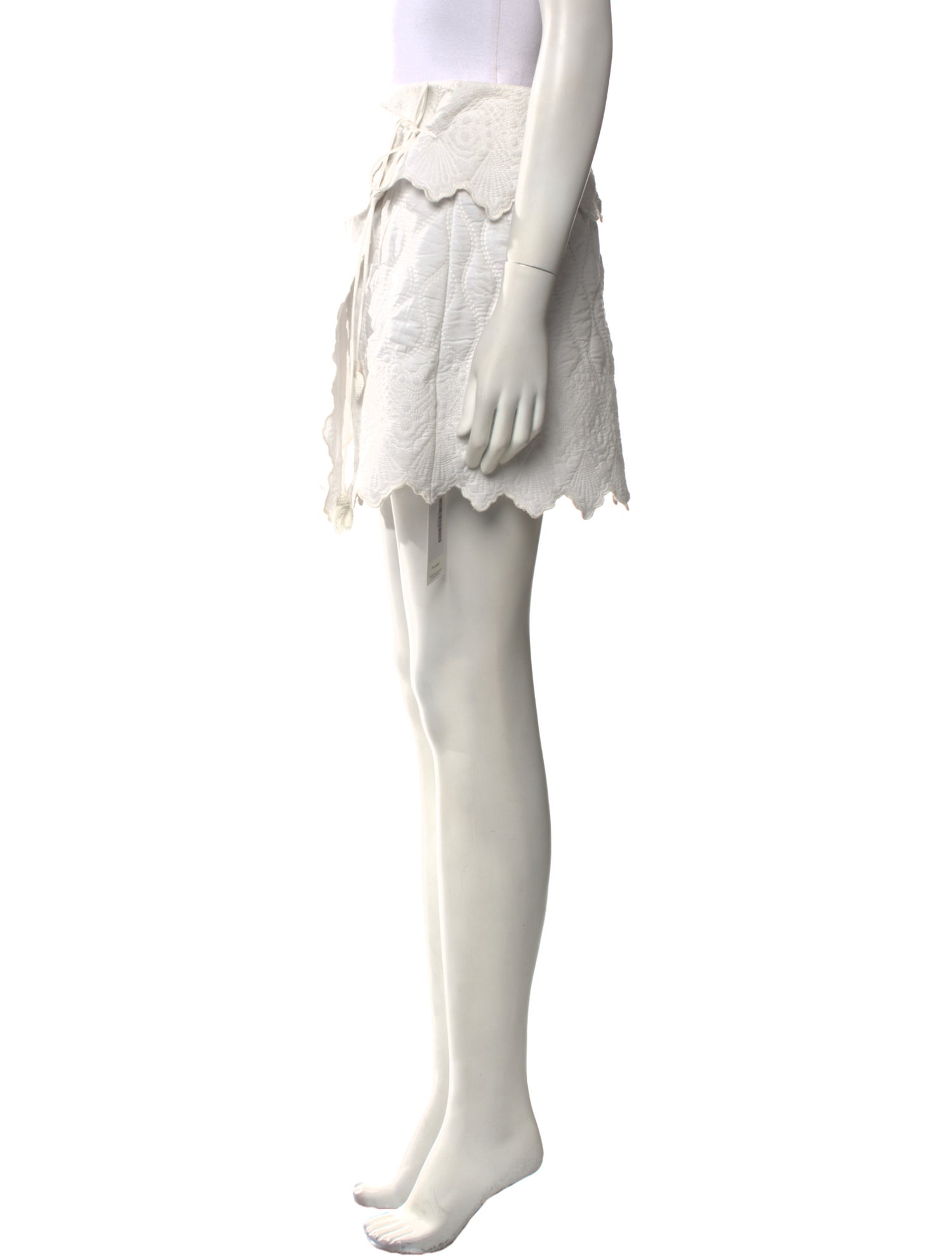 Ulla Johnson Embroidered Accent Mini Skirt