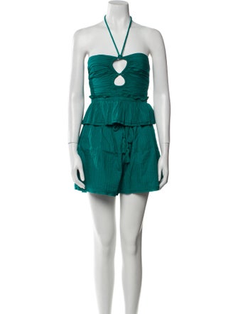 Ulla Johnson Striped Ruffle Embellishment Short Set