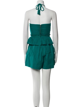 Ulla Johnson Striped Ruffle Embellishment Short Set