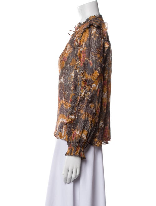 Ulla Johnson Printed V-Neck Blouse