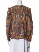 Ulla Johnson Printed V-Neck Blouse