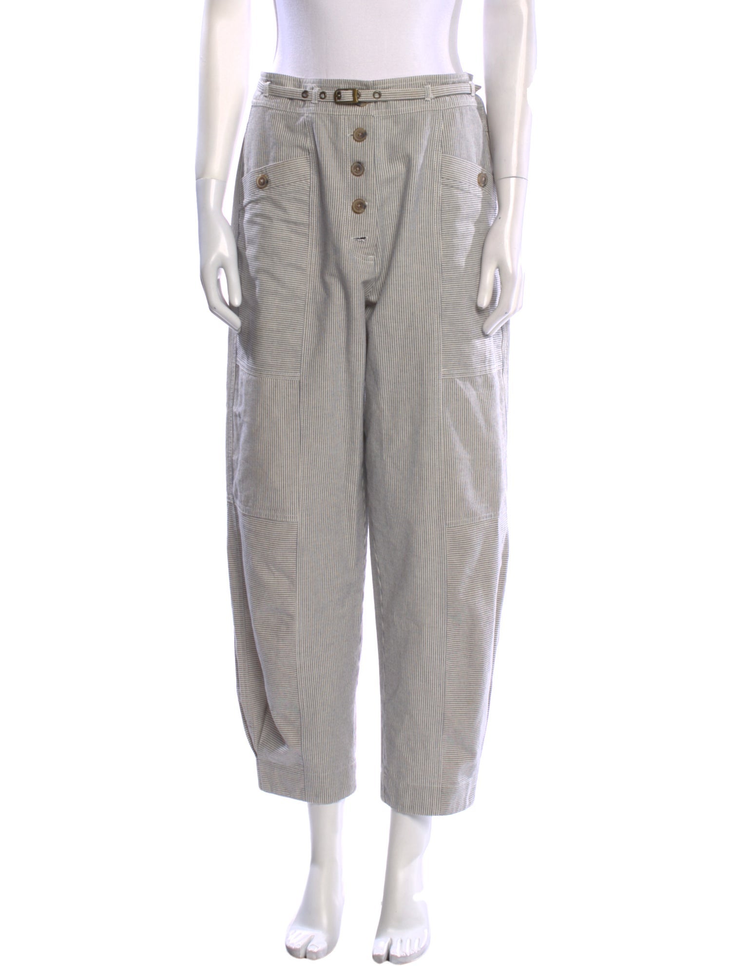 Ulla Johnson Striped Straight Leg Pants