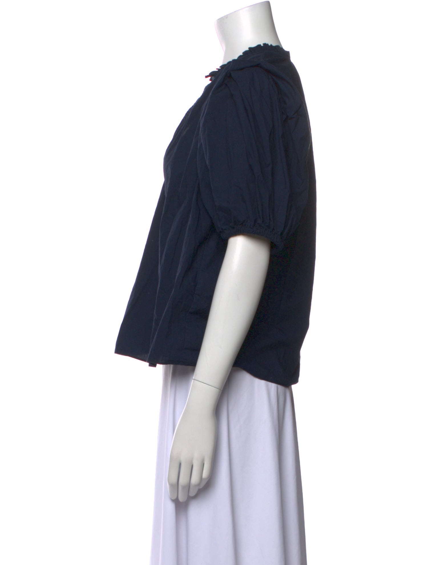 Ulla Johnson V-Neck Short Sleeve Blouse