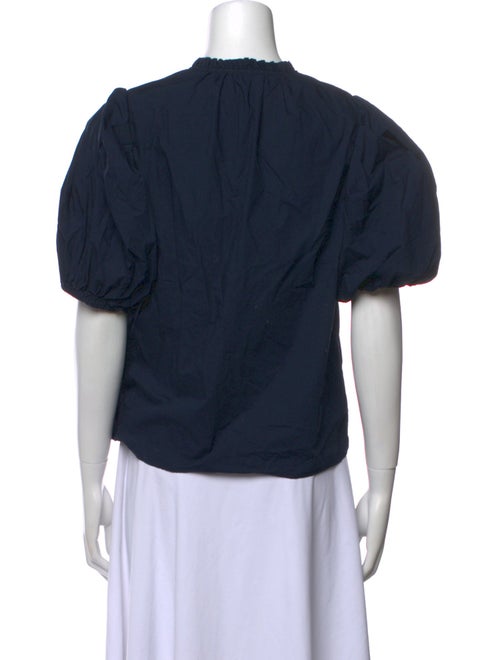 Ulla Johnson V-Neck Short Sleeve Blouse