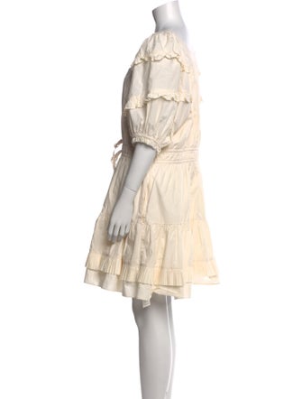 Ulla Johnson Scoop Neck Mini Dress