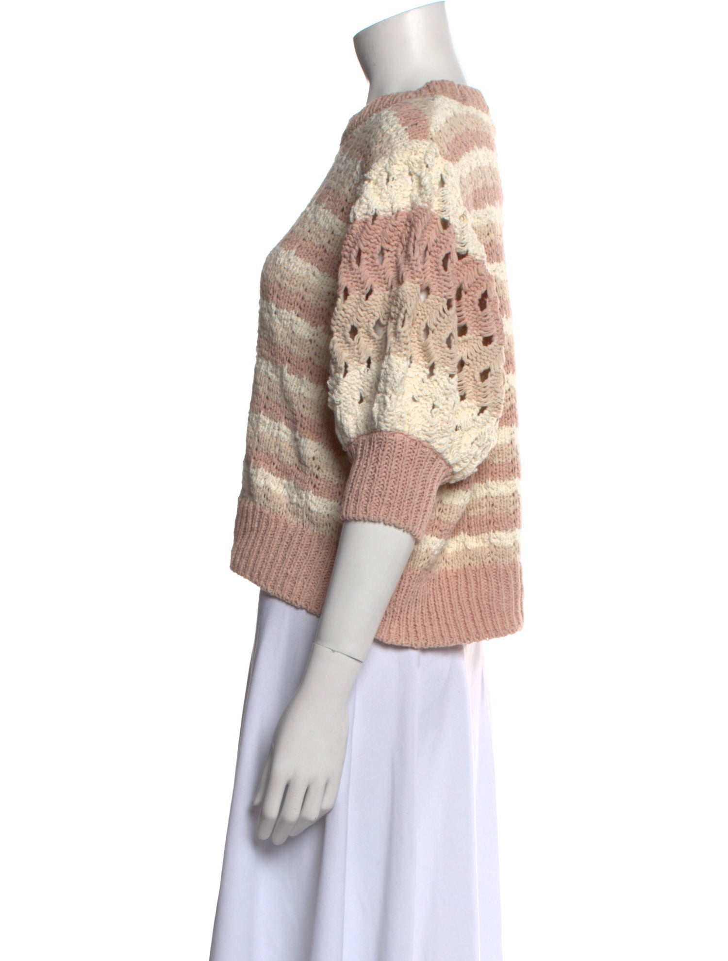 Ulla Johnson Striped Crew Neck Sweater w/ Tags