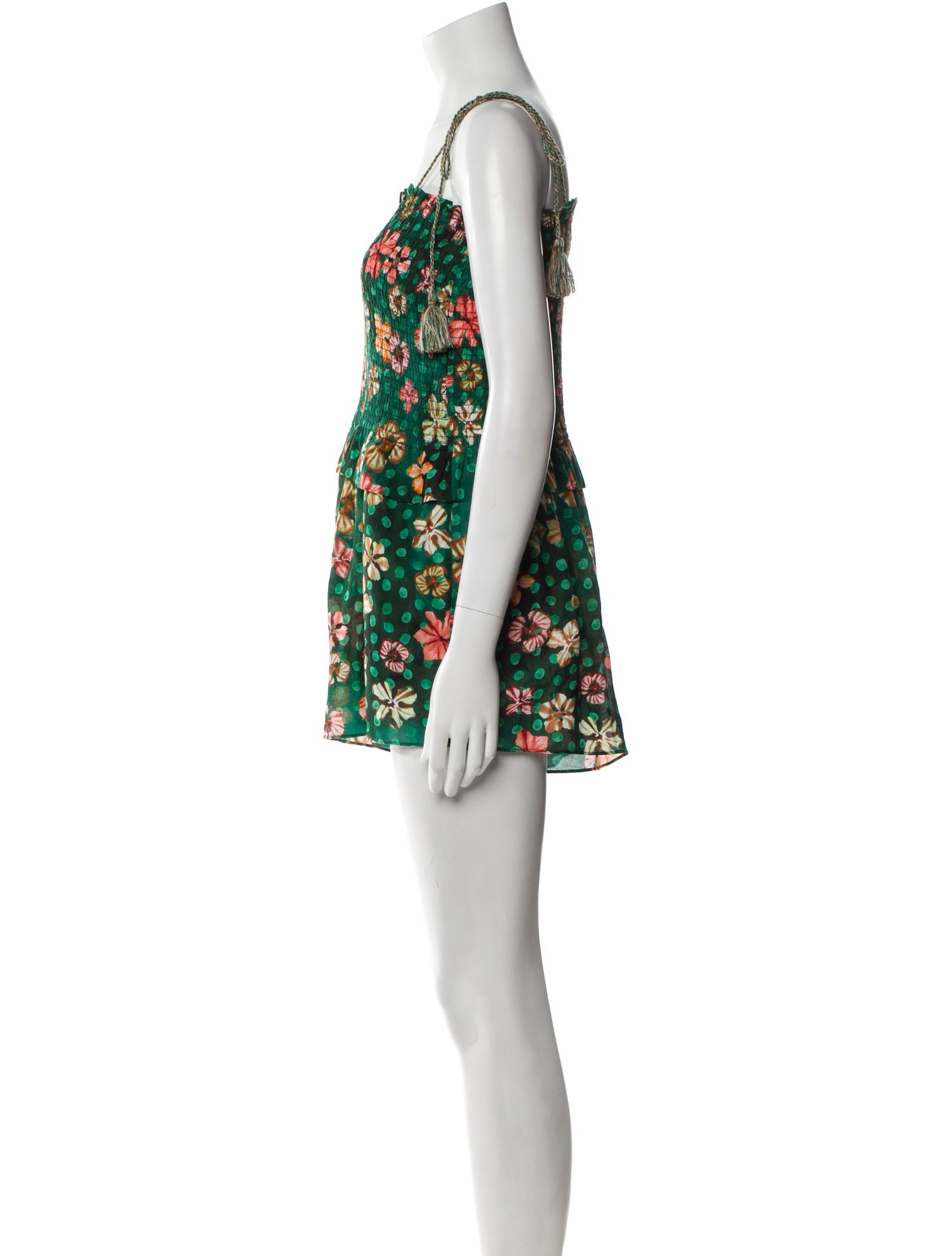 Ulla Johnson Floral Print Square Neckline Romper w/ Tags