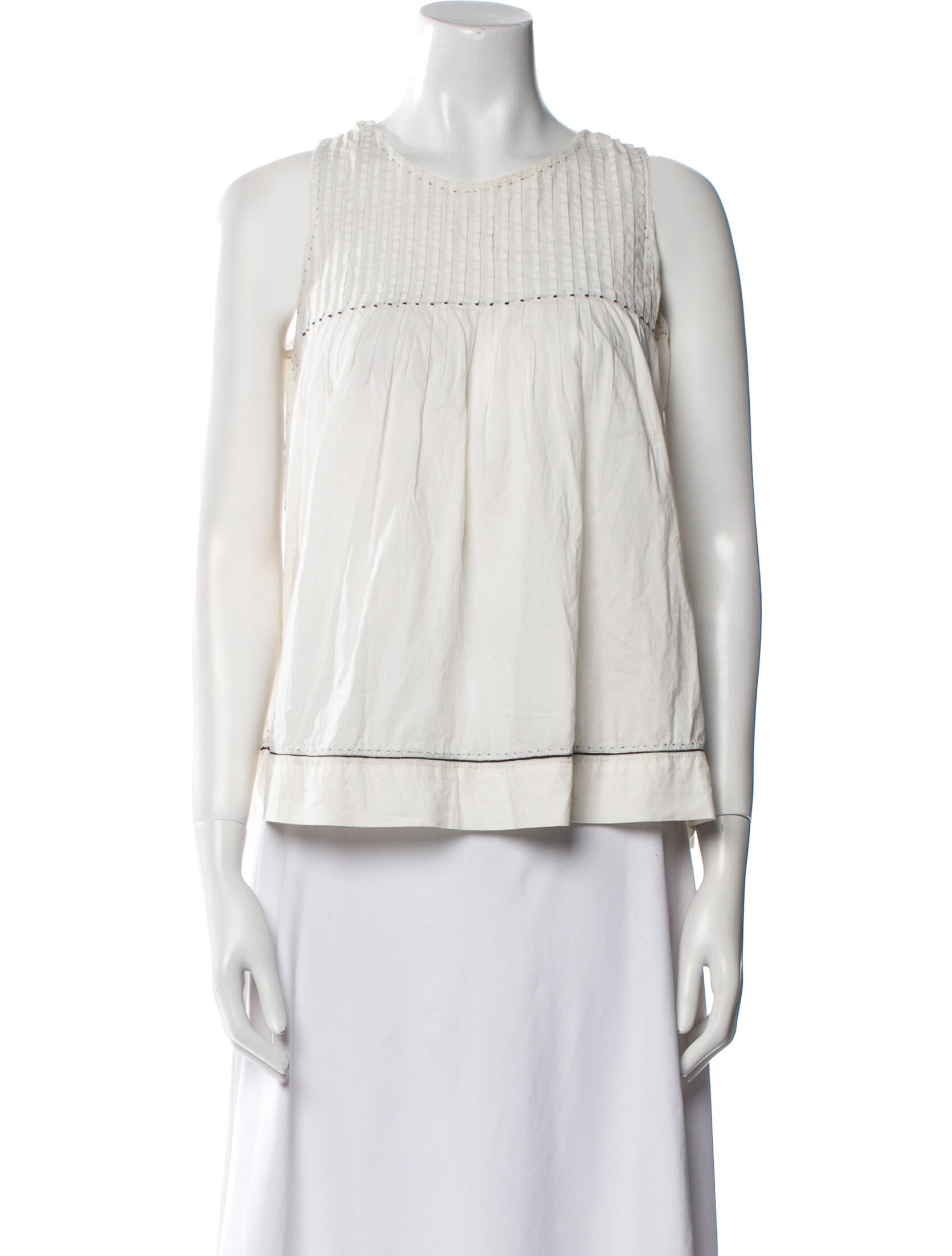 Ulla Johnson Crew Neck Sleeveless Blouse