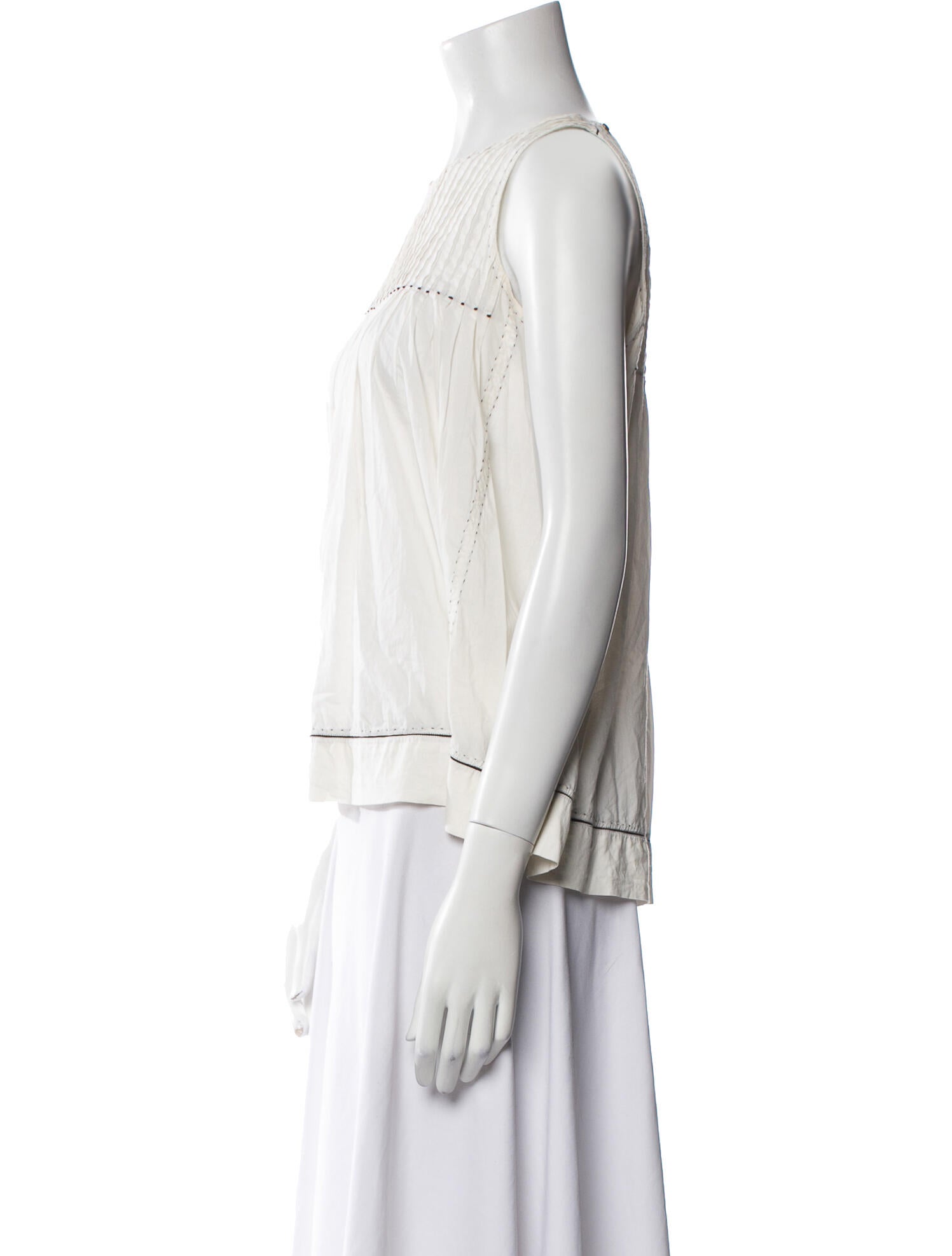 Ulla Johnson Crew Neck Sleeveless Blouse
