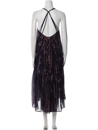 Ulla Johnson Striped Midi Length Dress