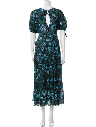 Ulla Johnson Floral Print Long Dress