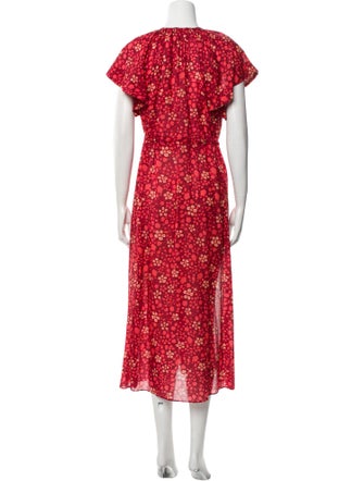 Ulla Johnson Floral Print Long Dress