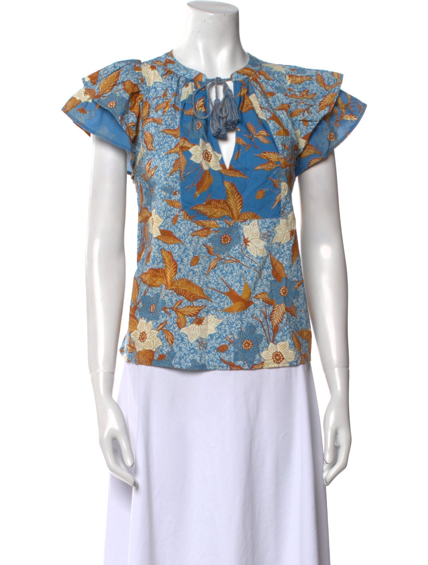 Ulla Johnson Floral Print Crew Neck T-Shirt