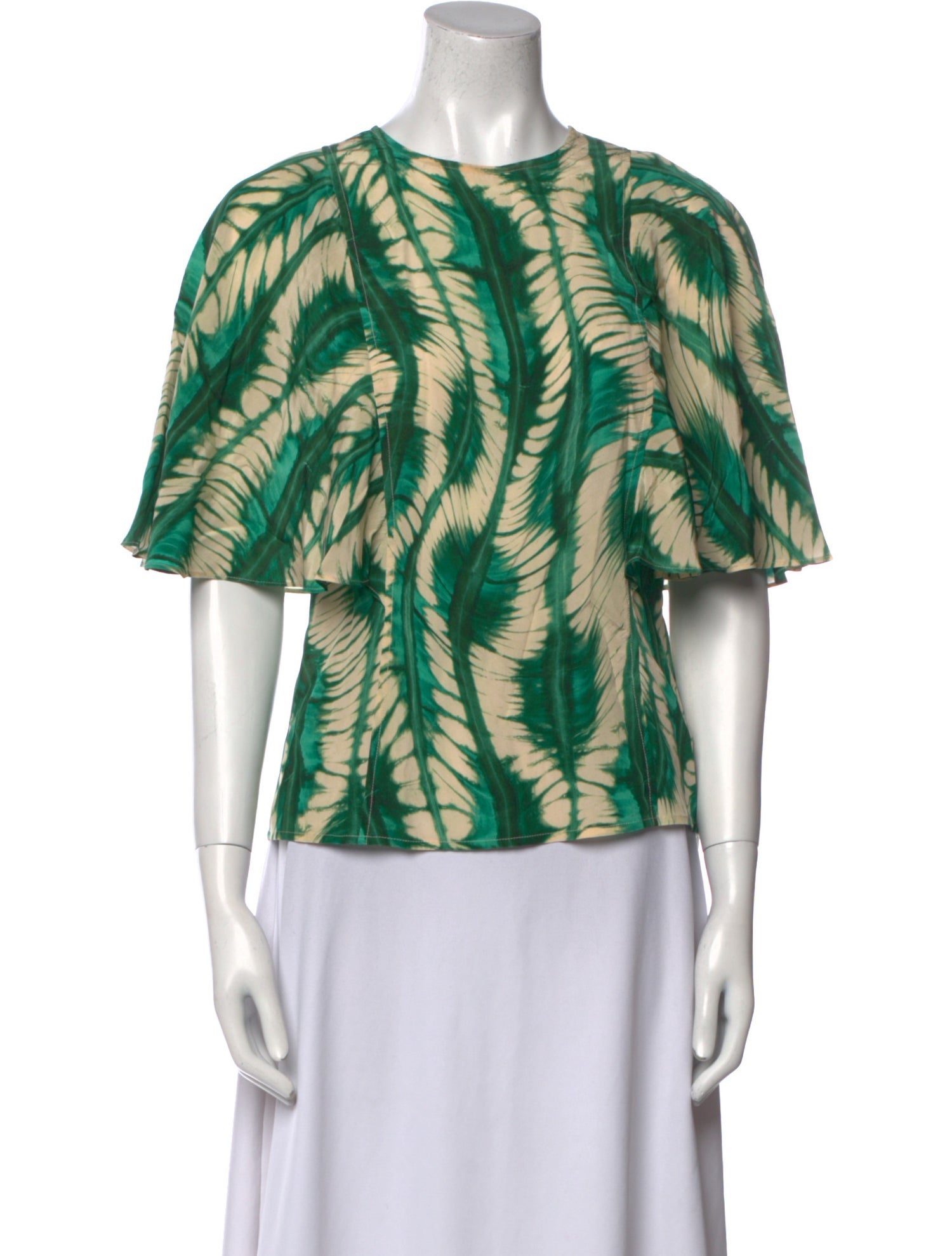 Ulla Johnson Silk Printed Blouse w/ Tags