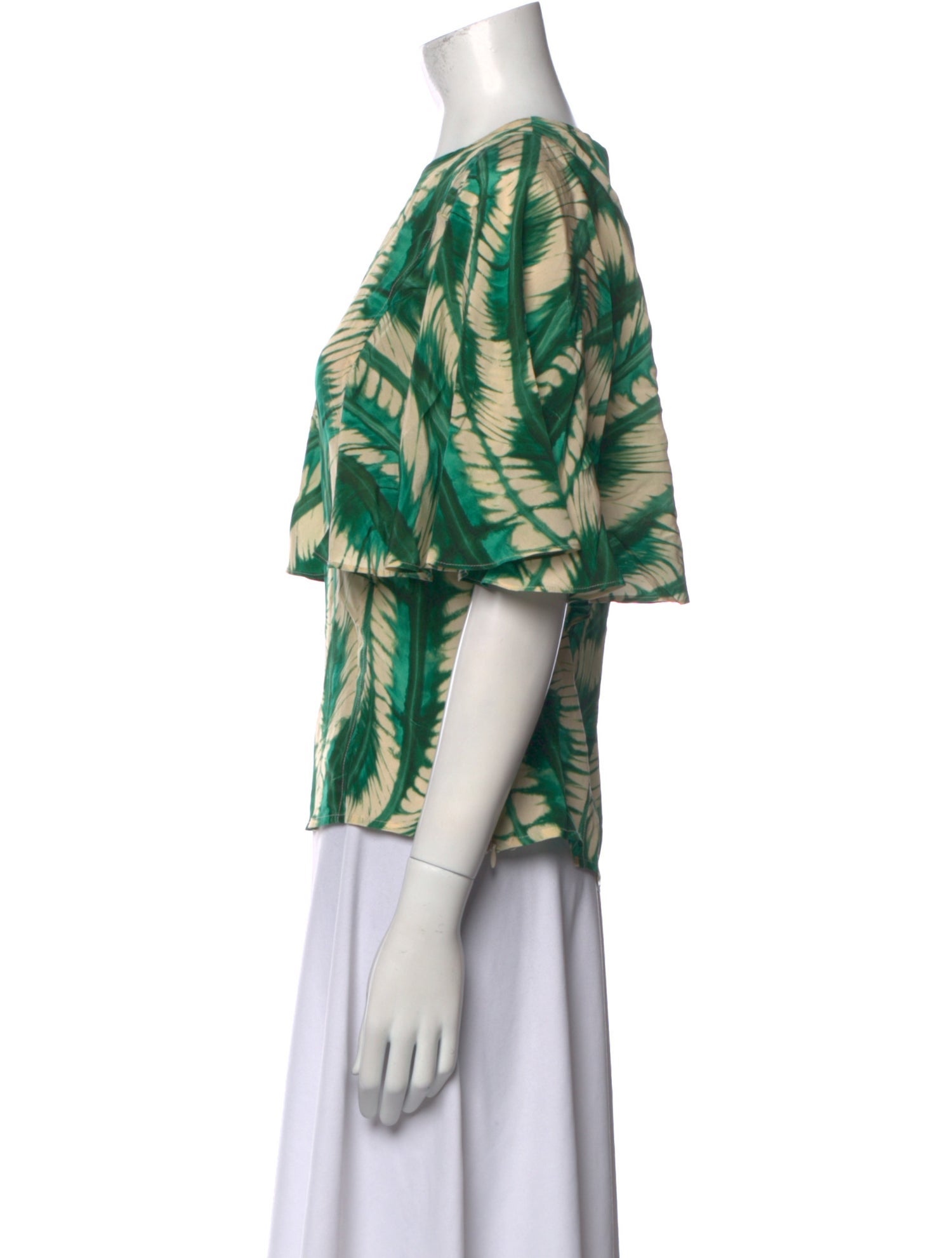 Ulla Johnson Silk Printed Blouse w/ Tags