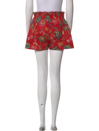 Ulla Johnson Floral Print Mini Shorts