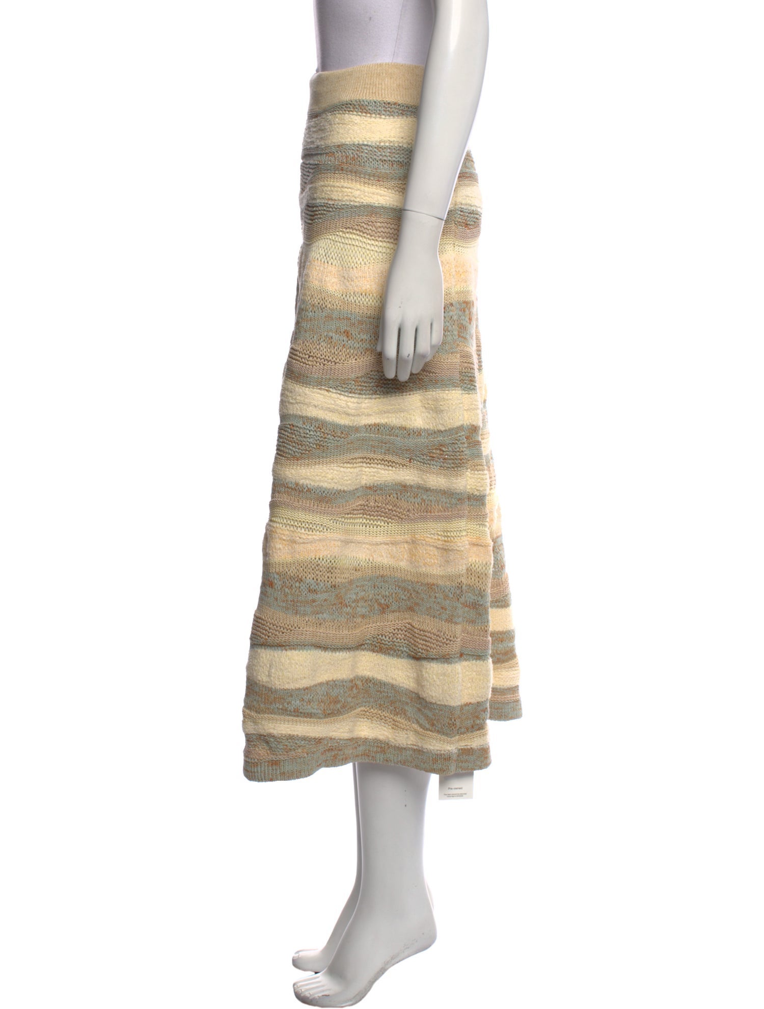 Ulla Johnson Striped Midi Length Skirt