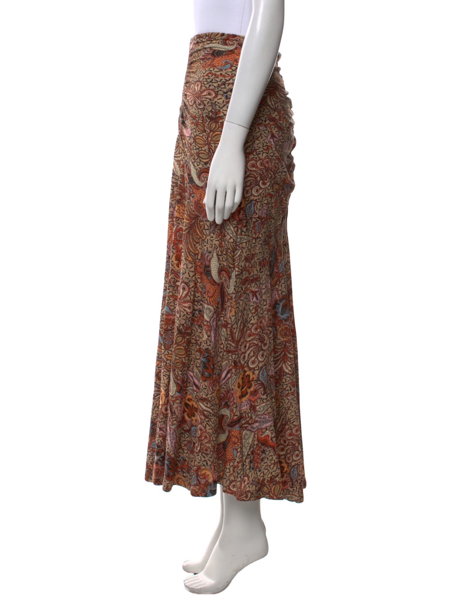 Ulla Johnson Paisley Print Midi Length Skirt