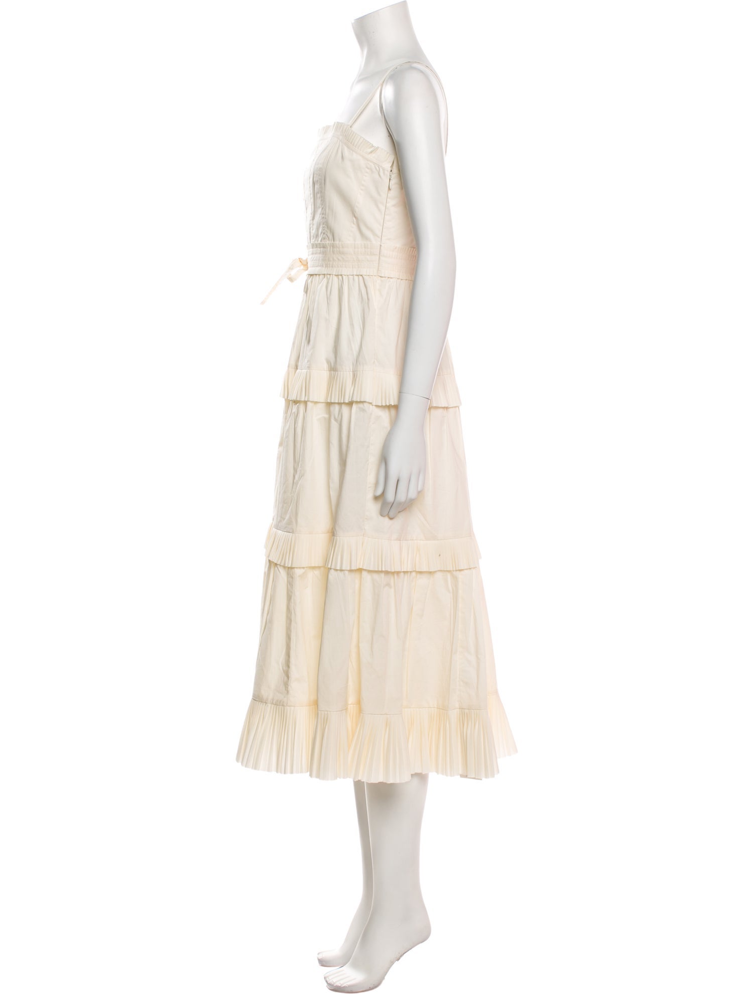 Ulla Johnson Square Neckline Midi Length Dress