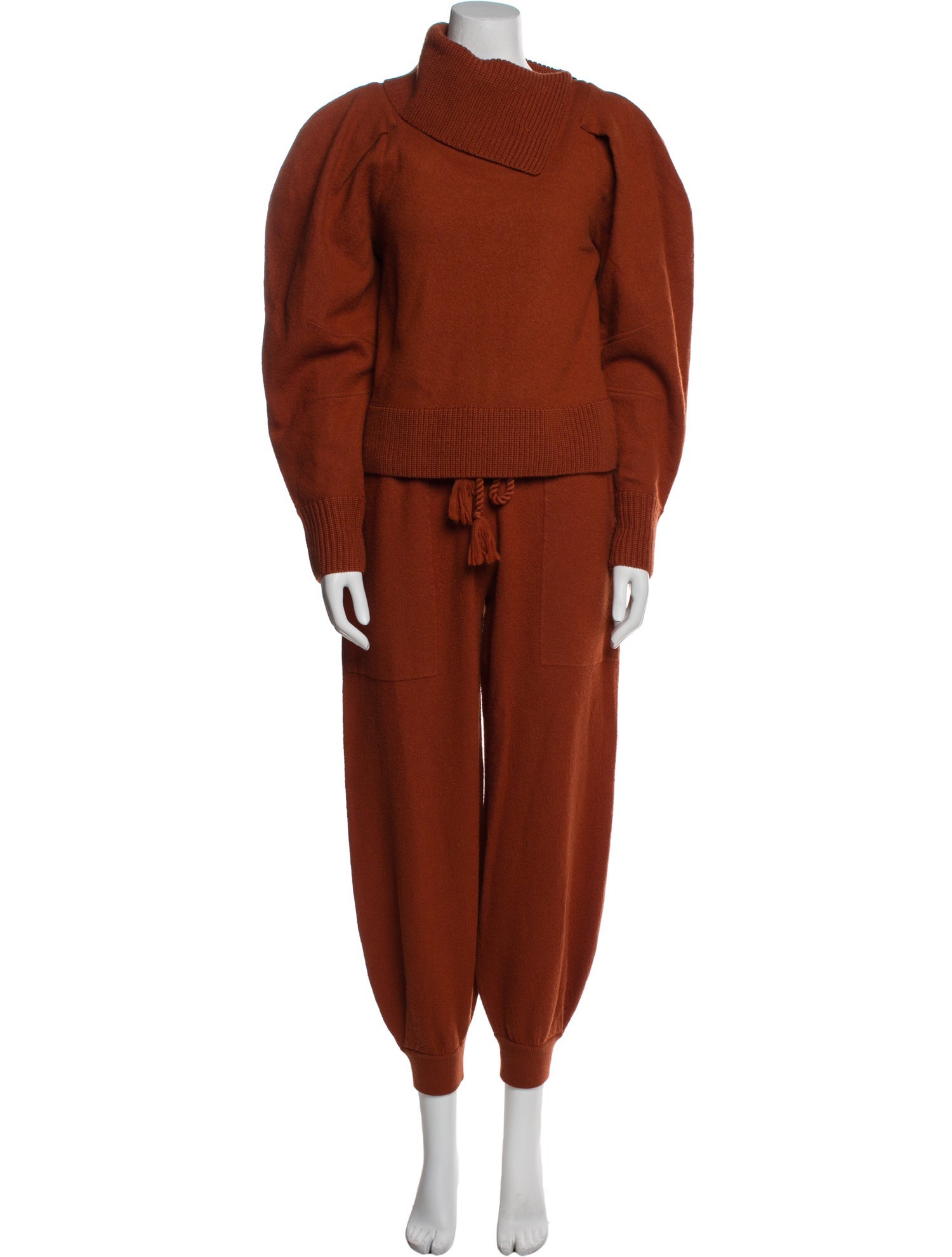 Ulla Johnson Merino Wool Crochet Trim Pant Set