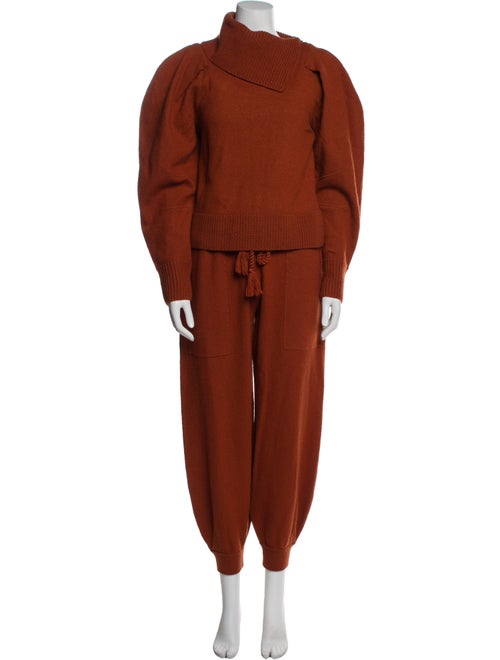 Ulla Johnson Merino Wool Crochet Trim Pant Set