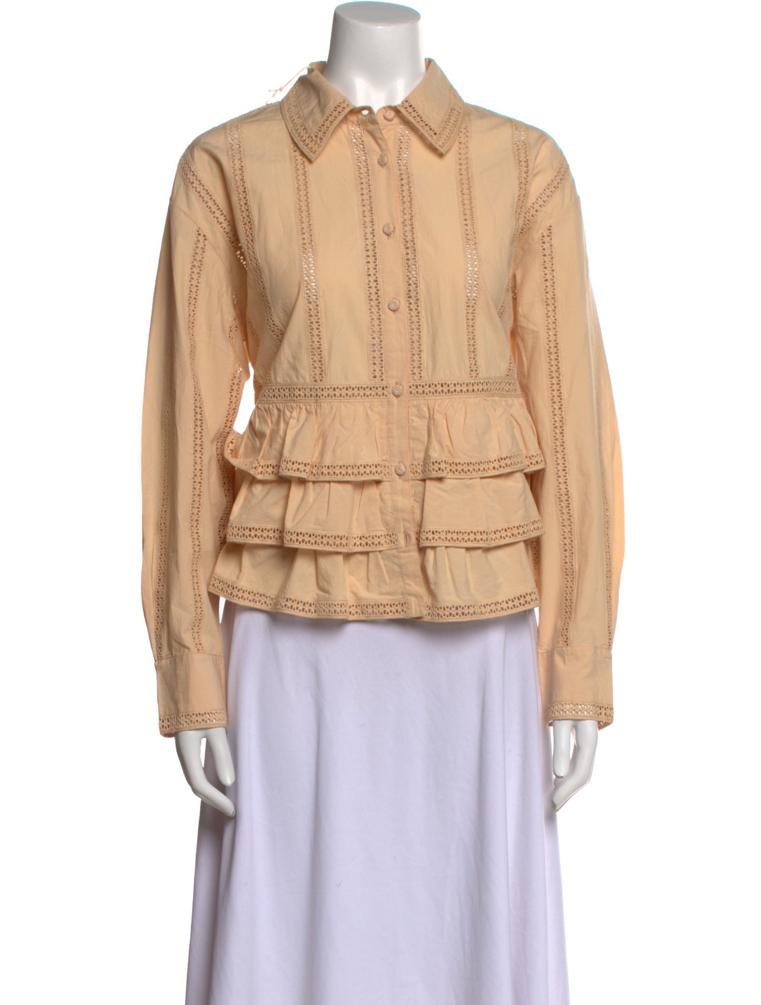 Ulla Johnson Long Sleeve Button-Up Top w/ Tags