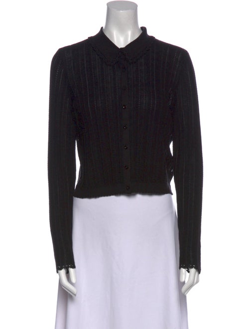 Ulla Johnson Silk Long Sleeve Crop Top