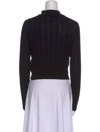 Ulla Johnson Silk Long Sleeve Crop Top