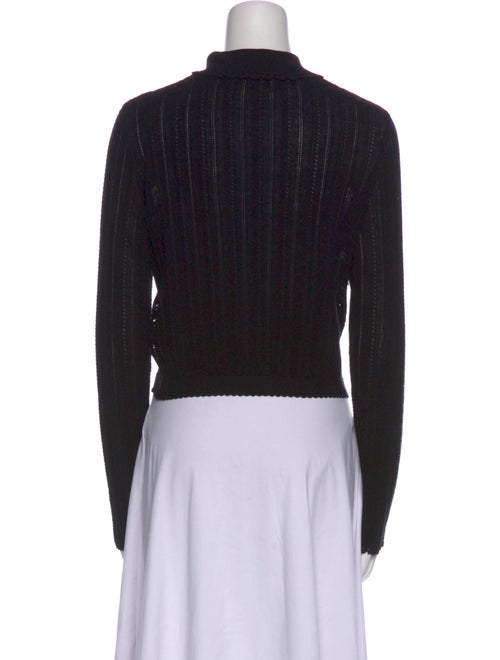 Ulla Johnson Silk Long Sleeve Crop Top