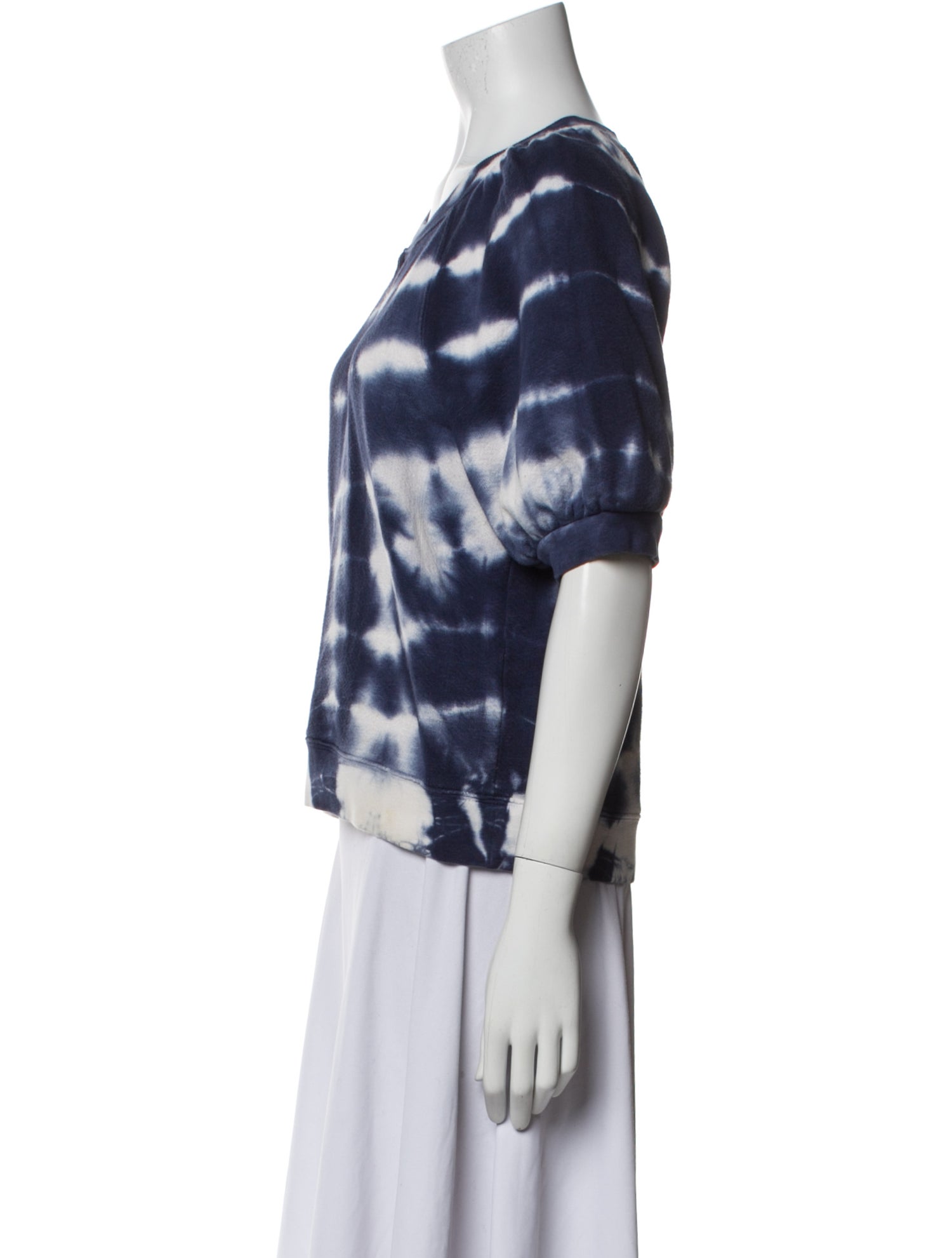 Ulla Johnson Tie-Dye Print Scoop Neck T-Shirt