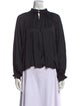 Ulla Johnson Mock Neck Long Sleeve Blouse
