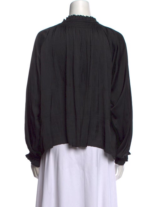 Ulla Johnson Mock Neck Long Sleeve Blouse