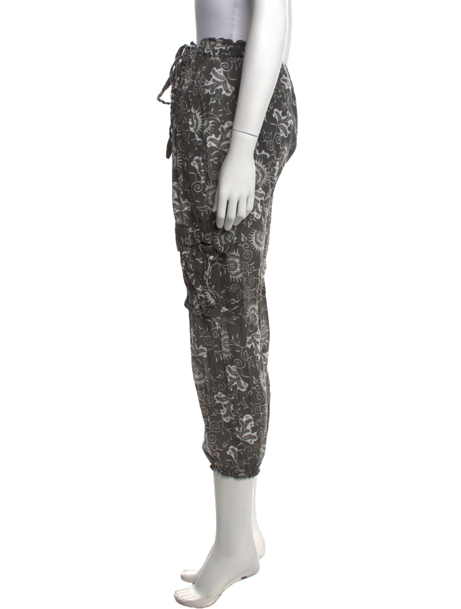 Ulla Johnson Floral Print Skinny Leg Pants