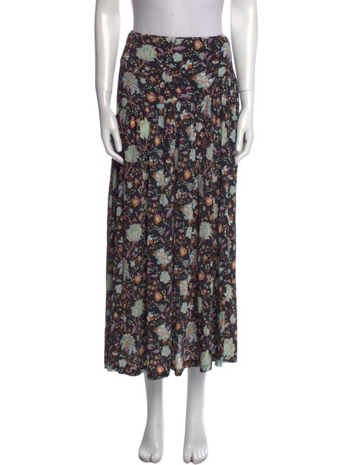 Ulla Johnson Floral Print Midi Length Skirt