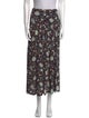Ulla Johnson Floral Print Midi Length Skirt