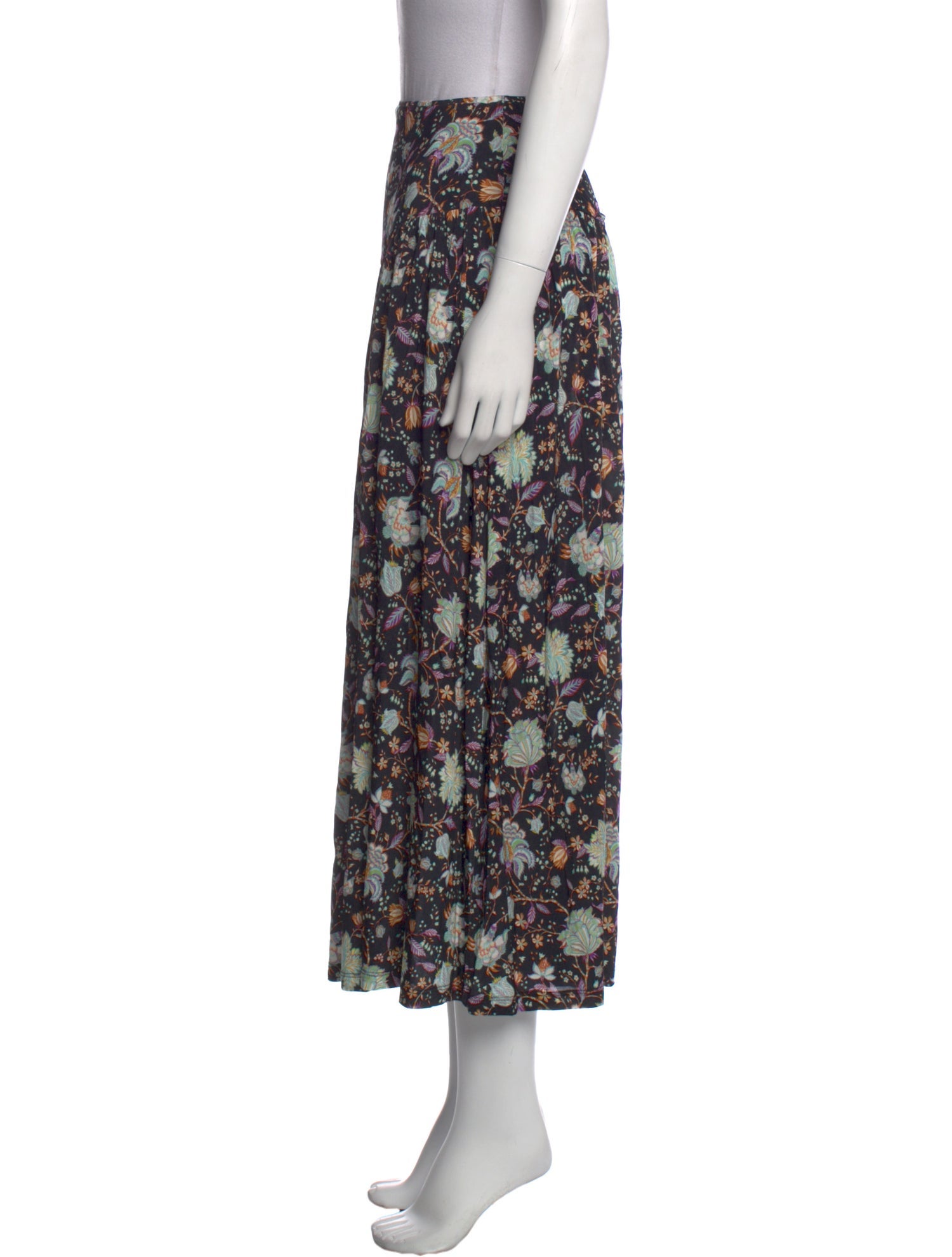 Ulla Johnson Floral Print Midi Length Skirt