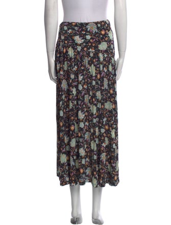 Ulla Johnson Floral Print Midi Length Skirt