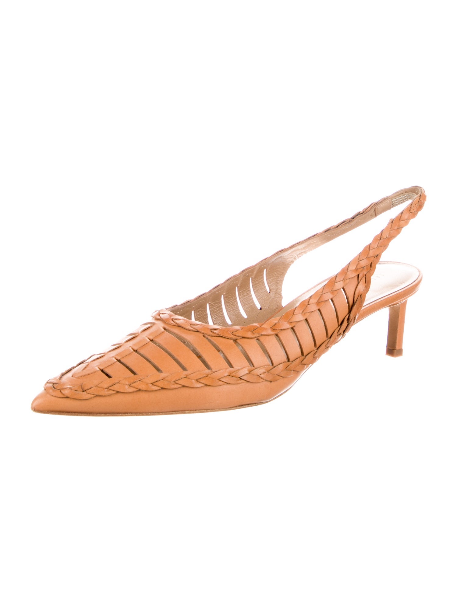 Ulla Johnson Leather Slingback Pumps