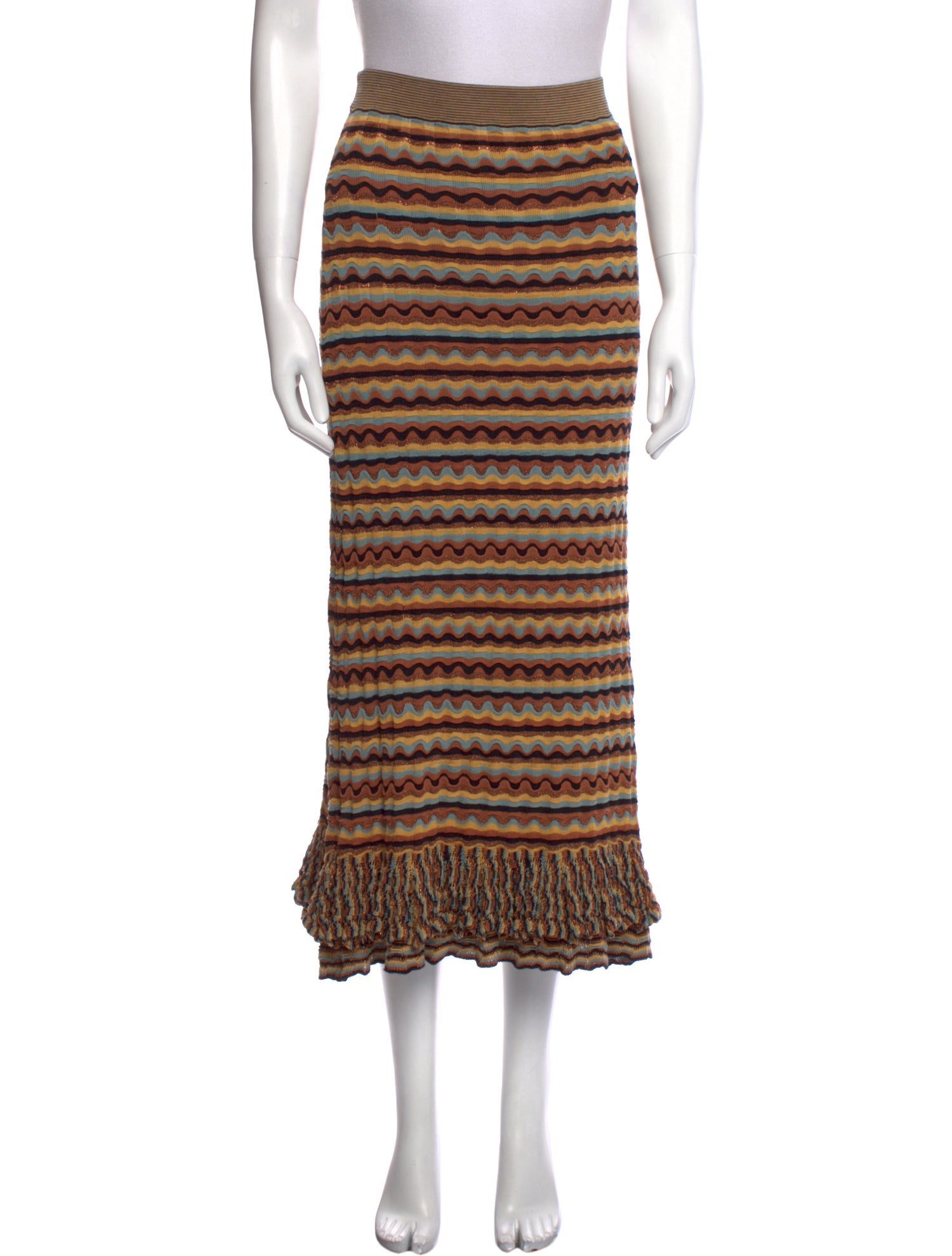 Ulla Johnson Silk Midi Length Skirt