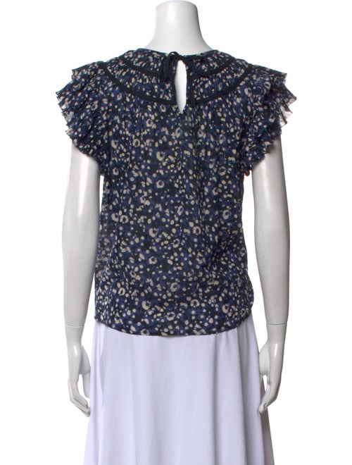 Ulla Johnson Printed Cowl Neck Blouse