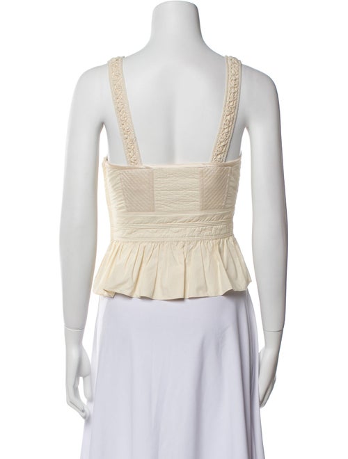 Ulla Johnson Square Neckline Sleeveless Crop Top