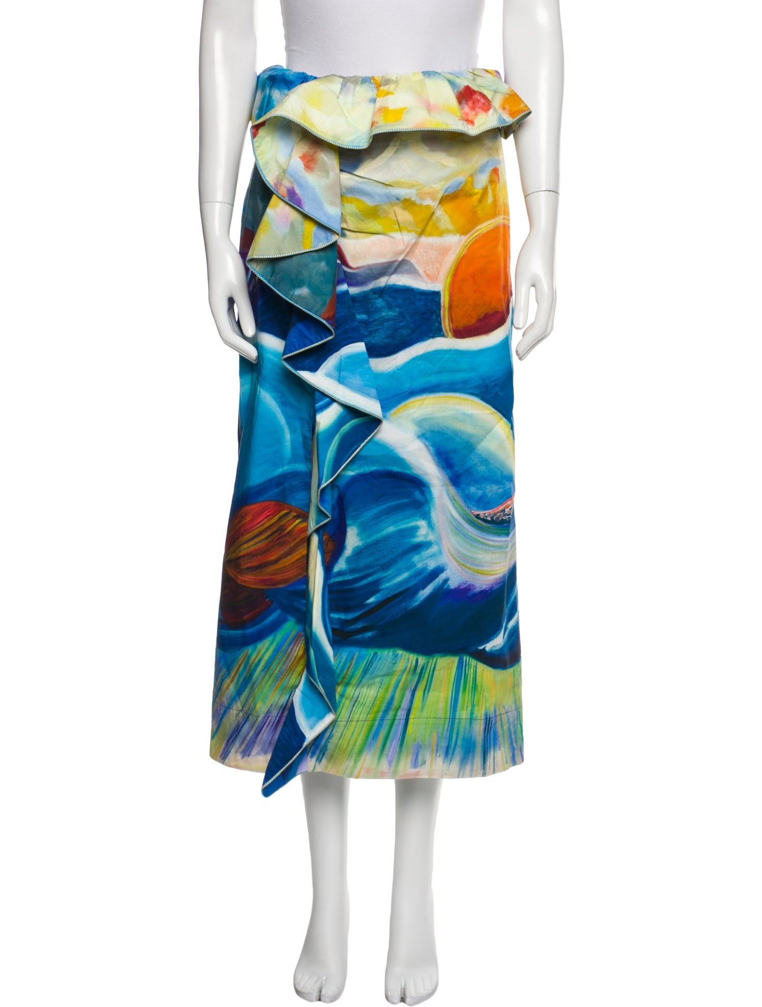 Ulla Johnson Printed Midi Length Skirt w/ Tags