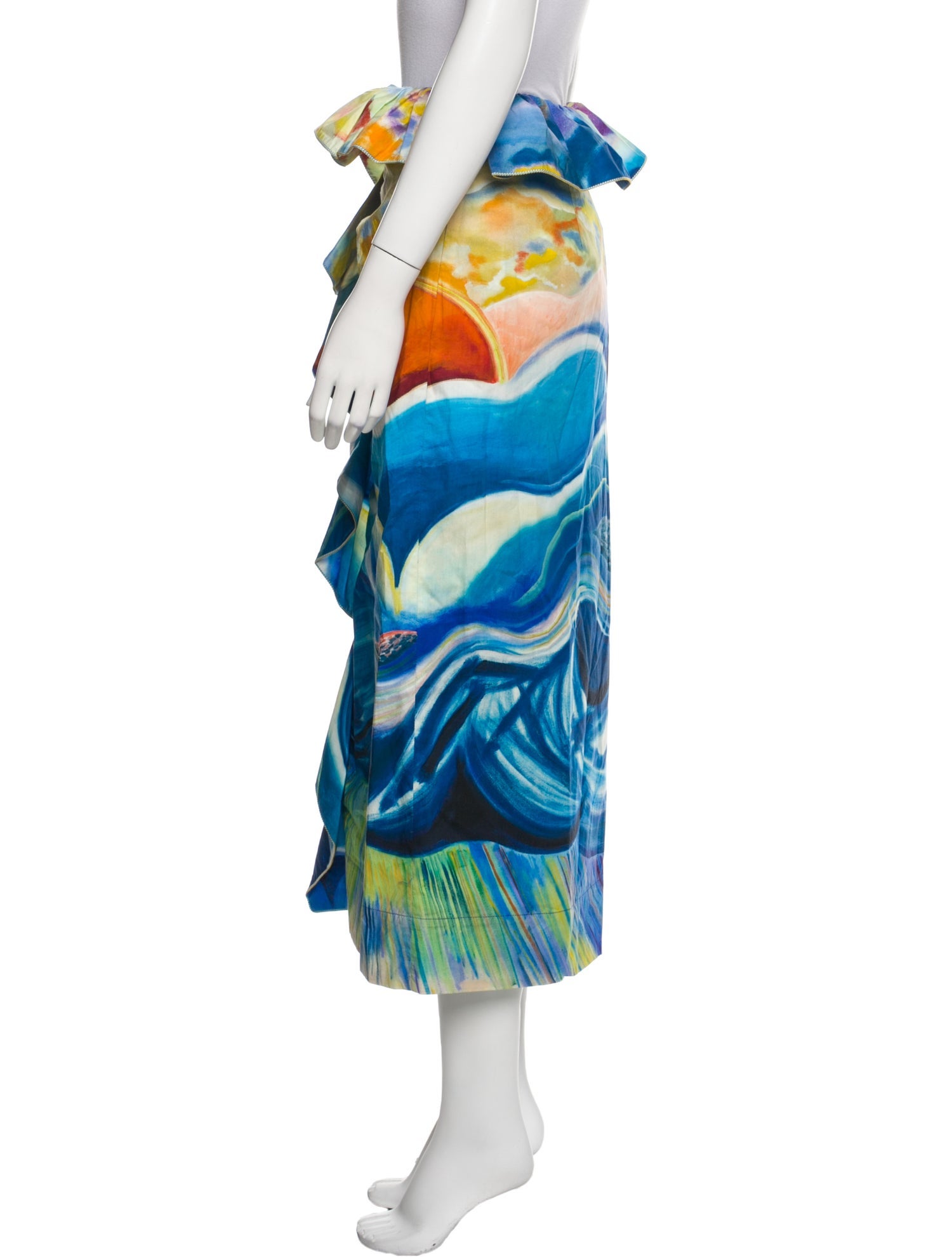 Ulla Johnson Printed Midi Length Skirt w/ Tags