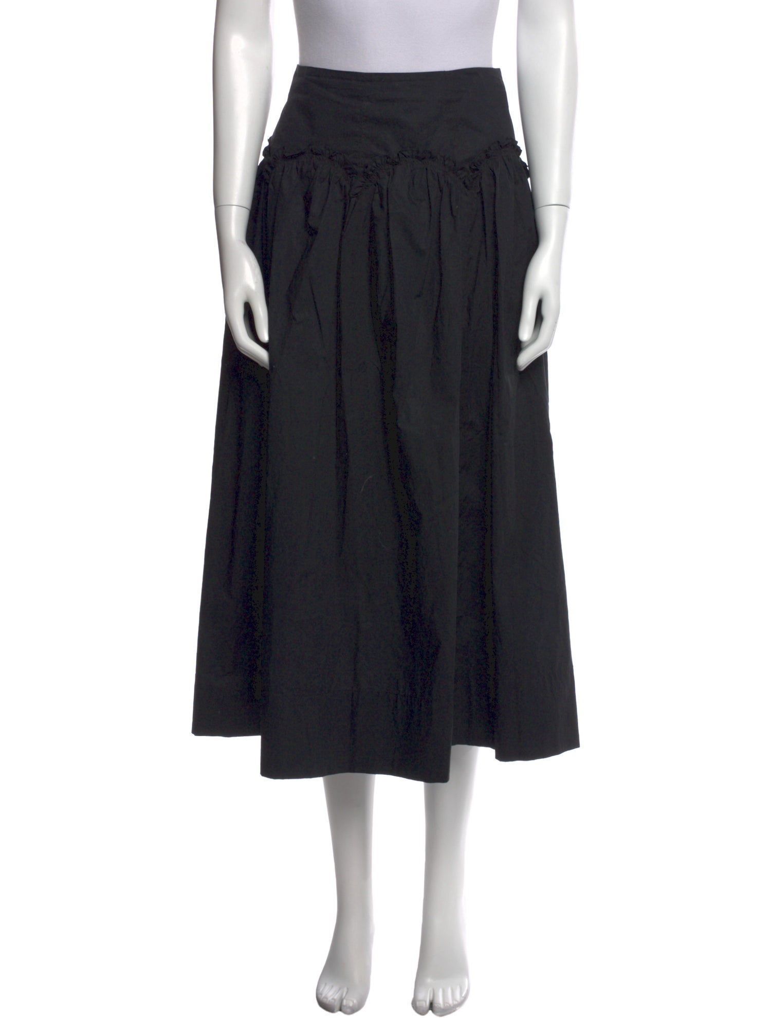 Ulla Johnson Pleated Accents Midi Length Skirt
