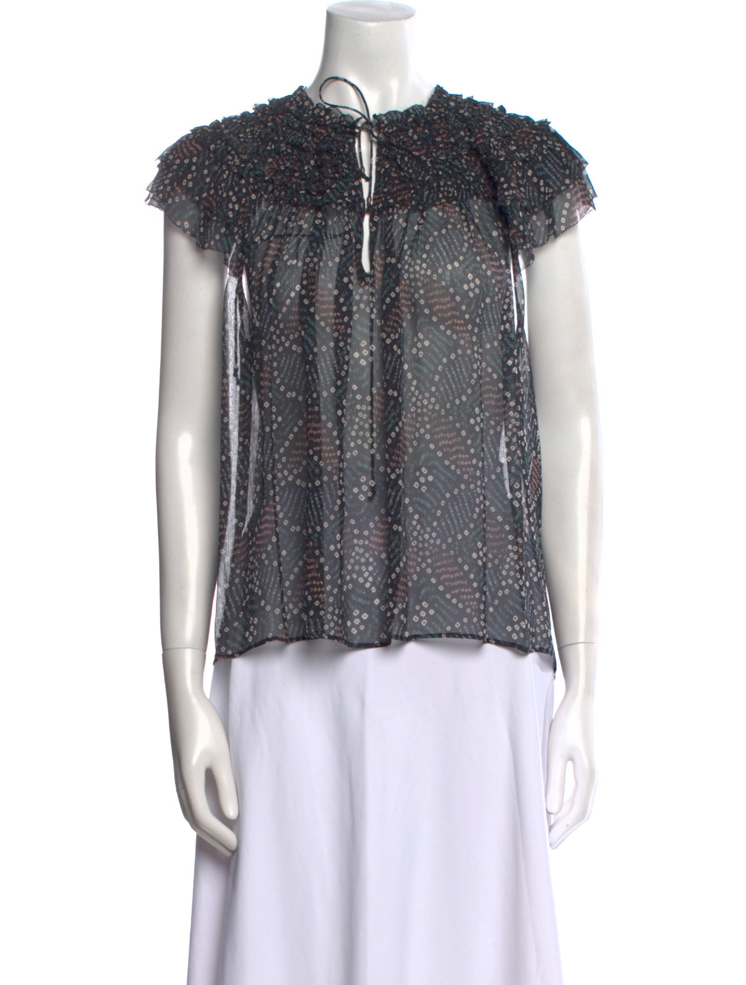 Ulla Johnson Silk Printed Blouse