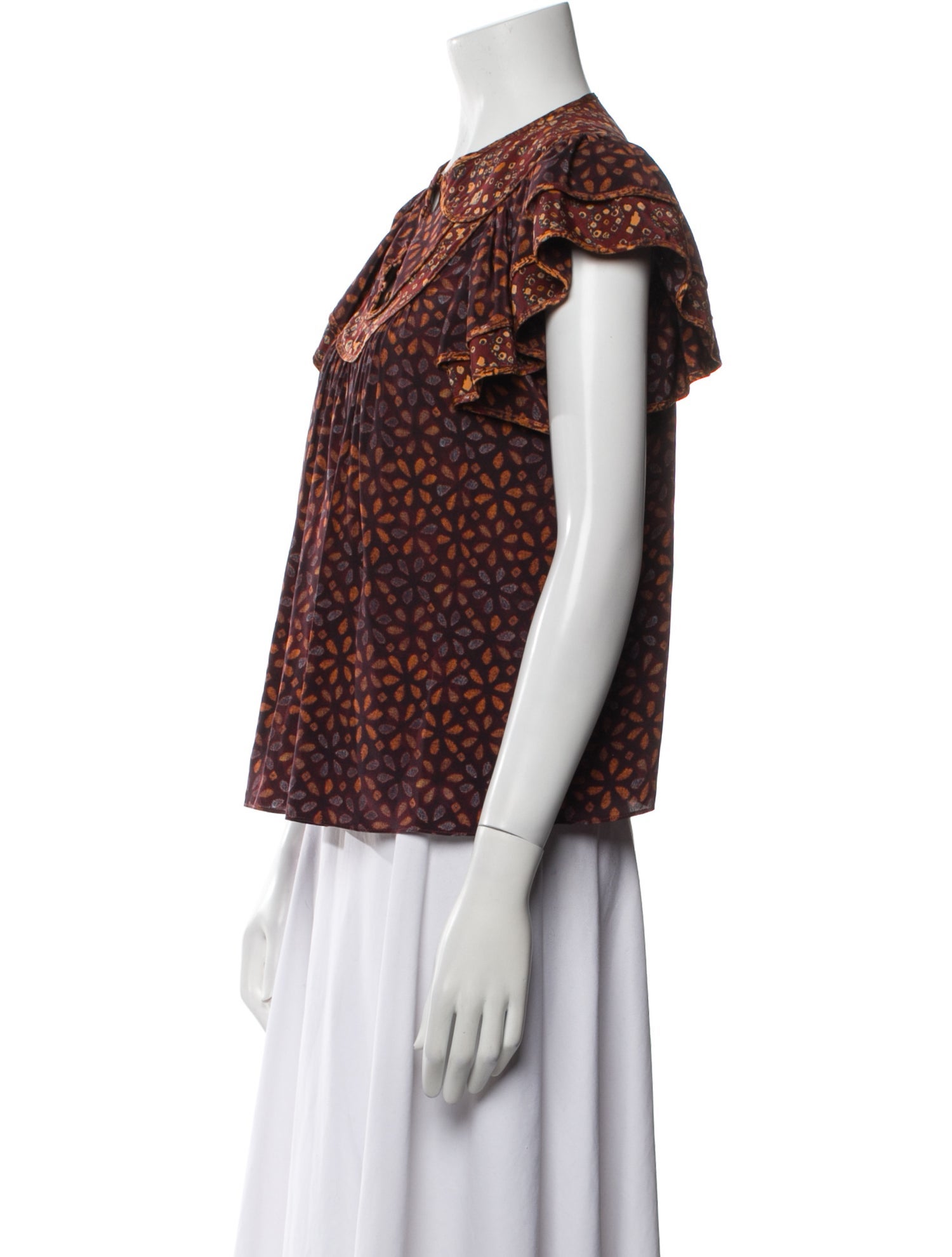 Ulla Johnson Silk Printed Blouse